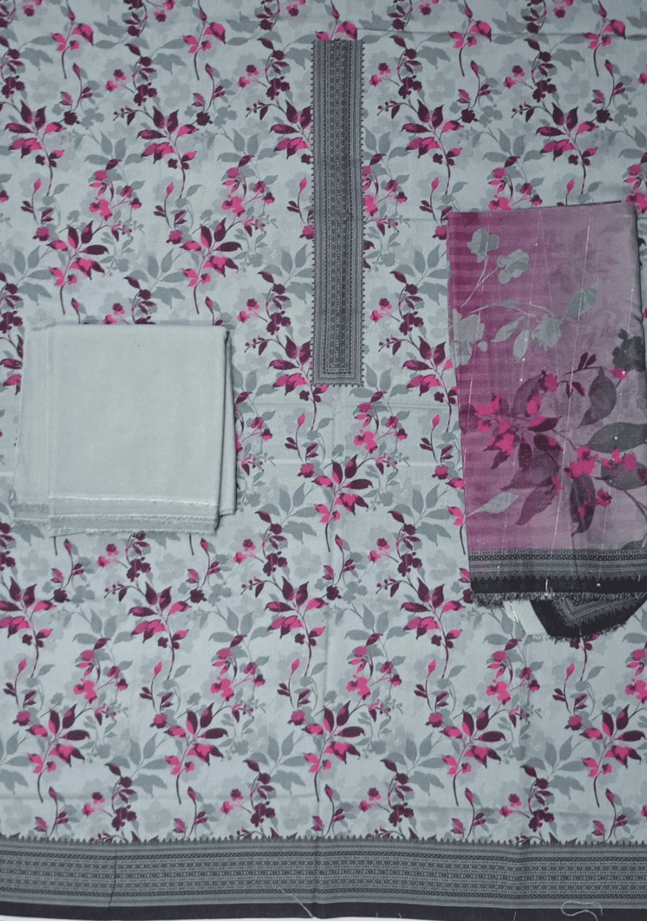 Five Star Luxury Karandi Printed 3PC Suit V5 D2