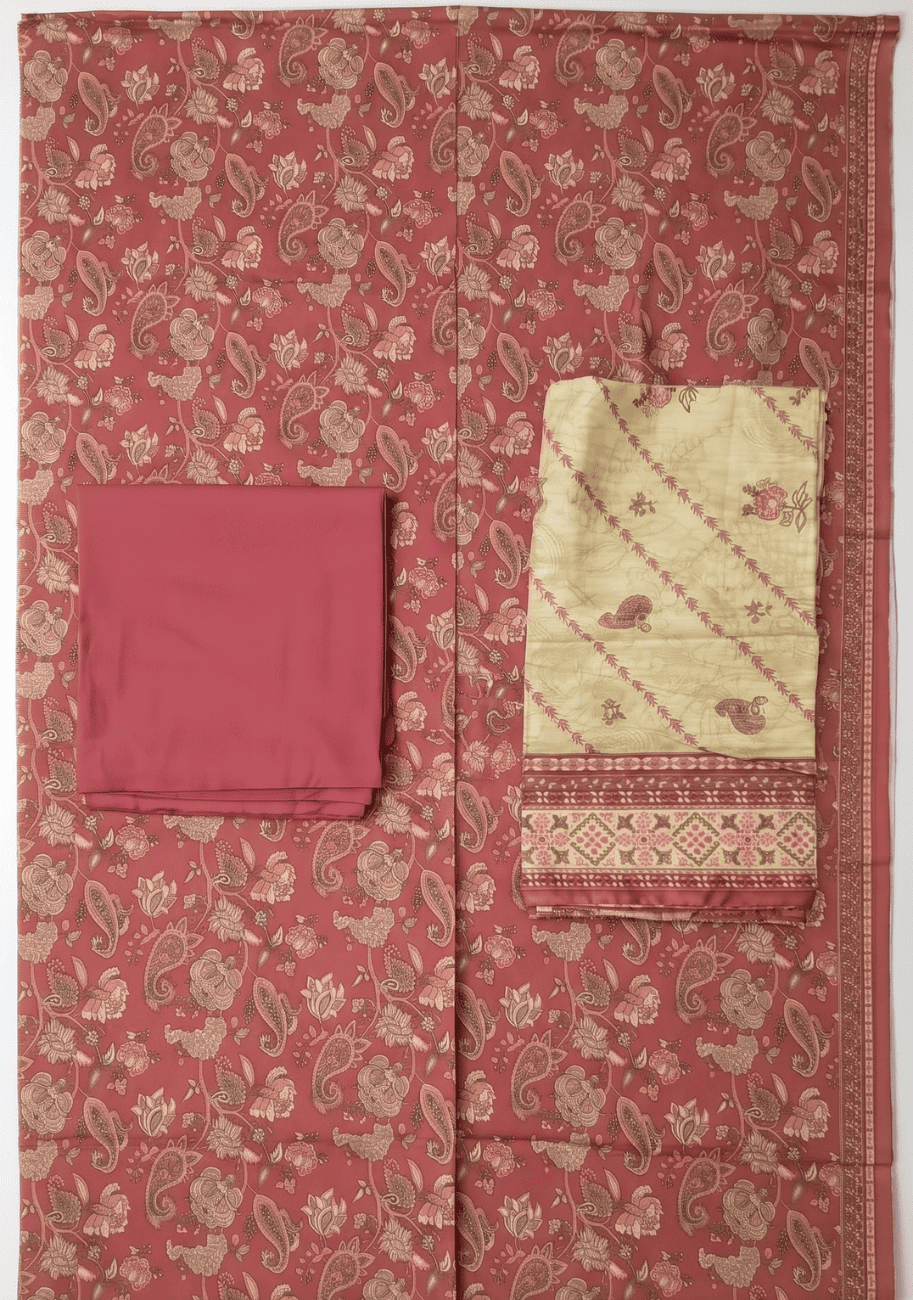 Bin Saeed Luxury Lawn 3Pc Suit Vol-4D2