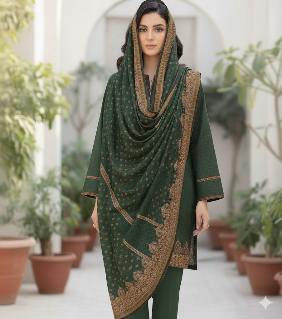 Meraj Luxury Shambrey 3pc D4