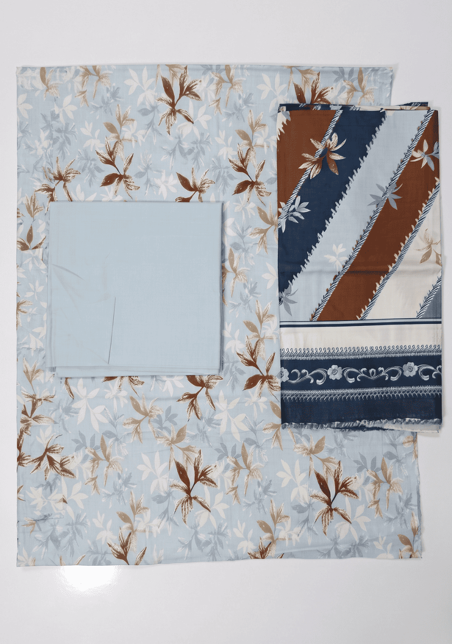 Salina Premium Printed Linen 3PC Luxury Collection V1-D2