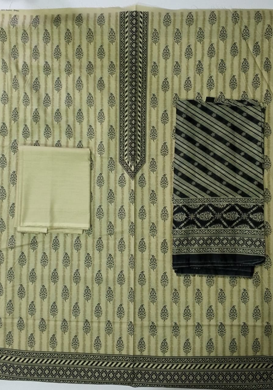 Bin Saeed Luxury Lawn 3Pc Suit Vol-3D2