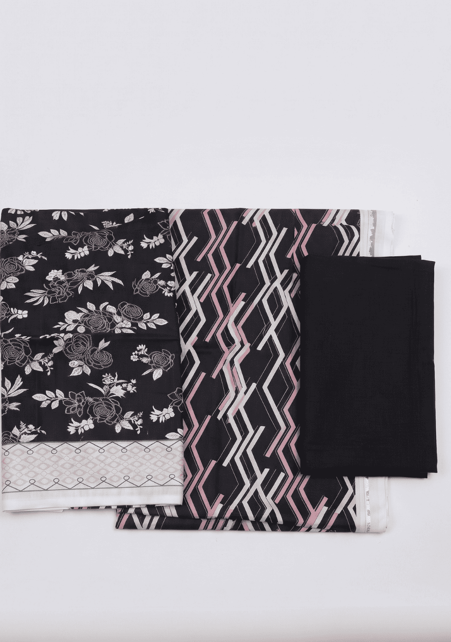 Zesh Premium Printed Linen 3PC Luxury Collection V1-D2