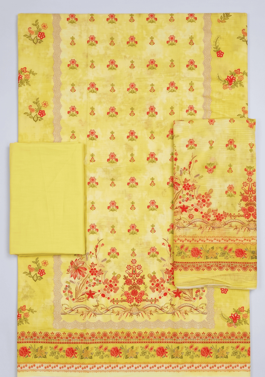 Zellbury Premium Digital Printed Doriea Lawn 3Pc-Vol-7-D2