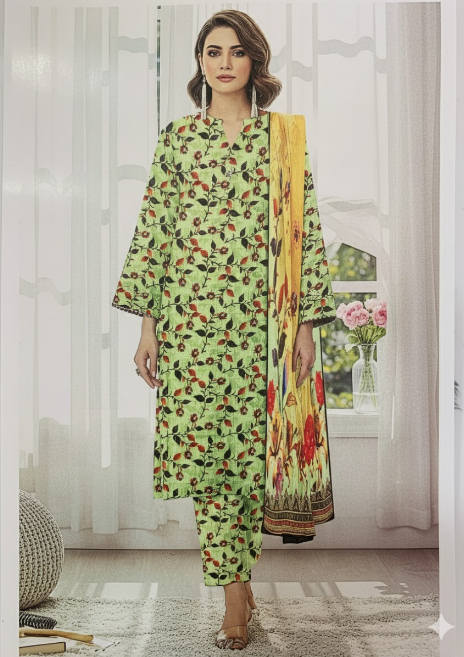 Bin Inam Banadora Linen Allover 3pc D5