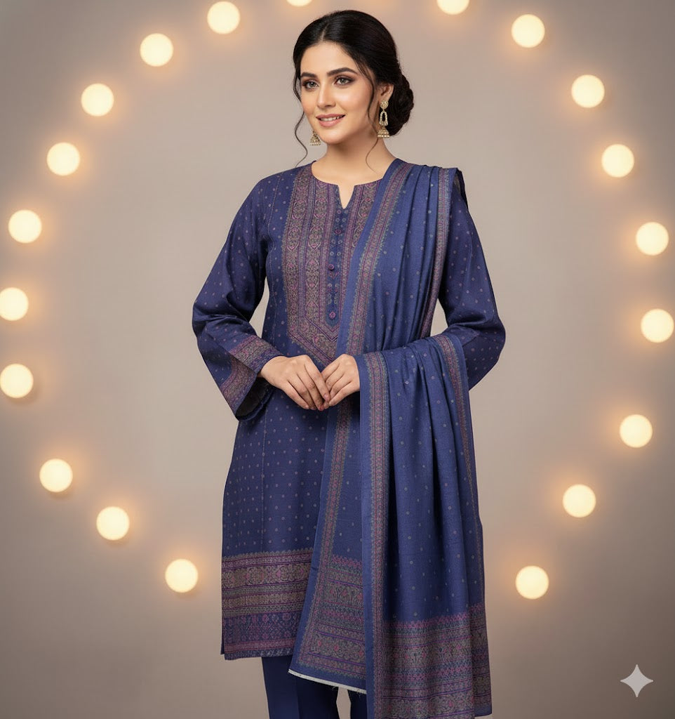 Meraj Luxury Shambrey 3pc D16