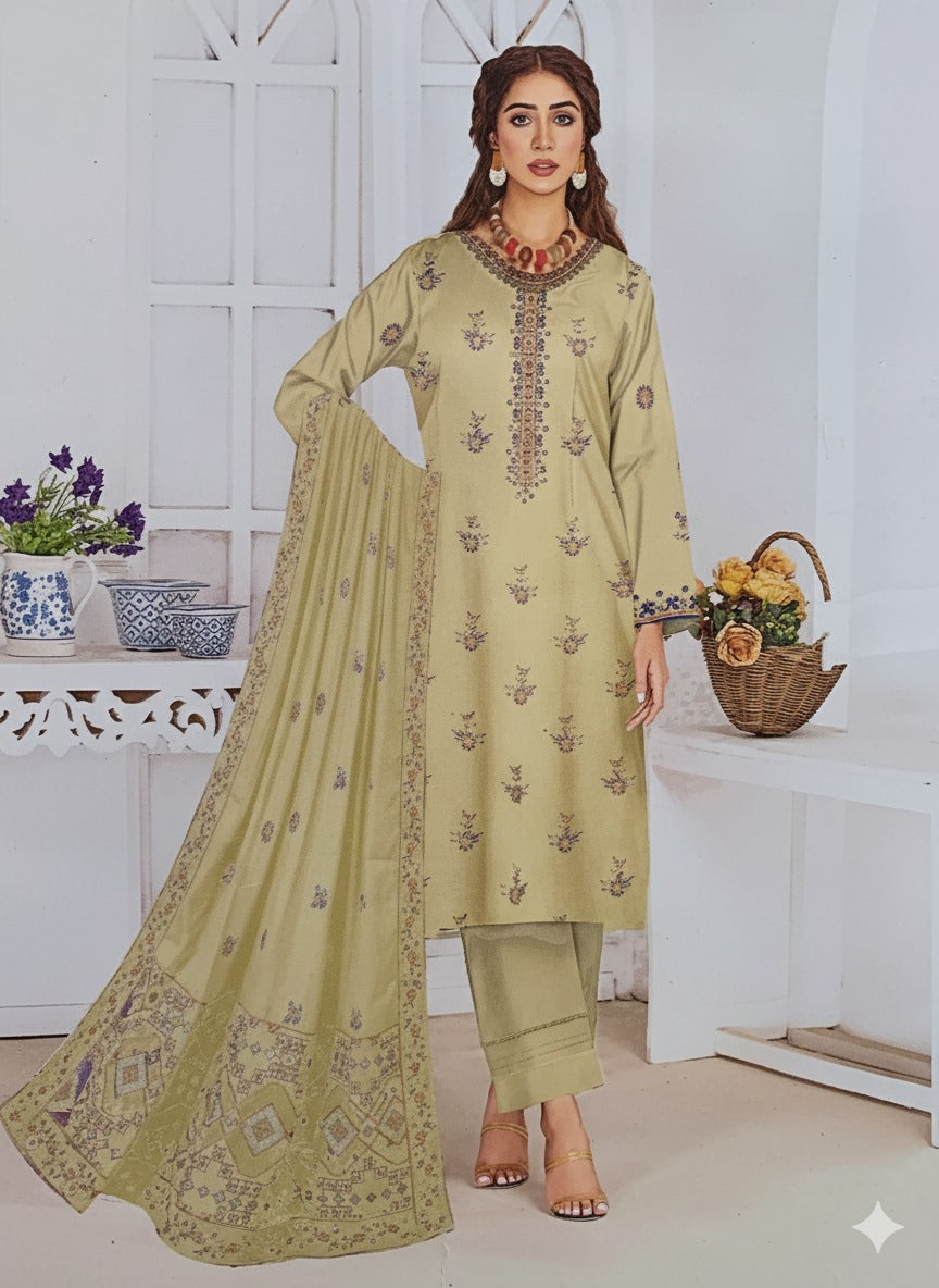 Bin Inam's Fancy Ebmroidered 3pc D3