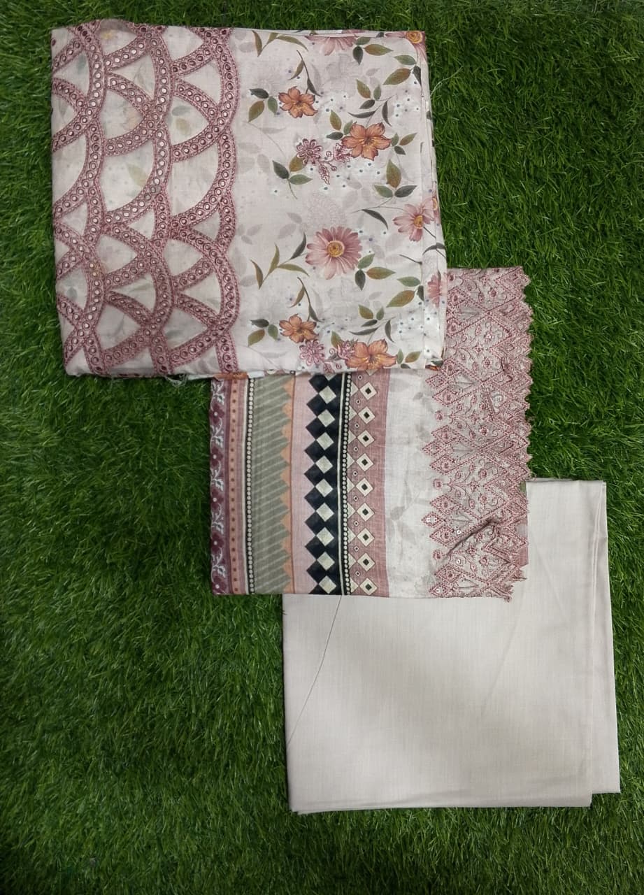 Salina Cutwork Premium Embroidered Lawn 3pc D6
