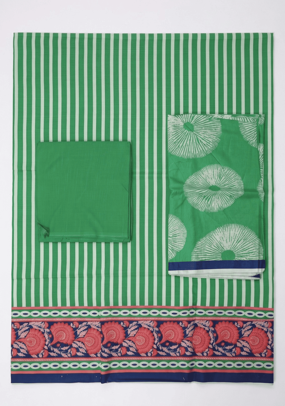 ALKARAM Printed Khaddar 3Pc Suit-V2-D3