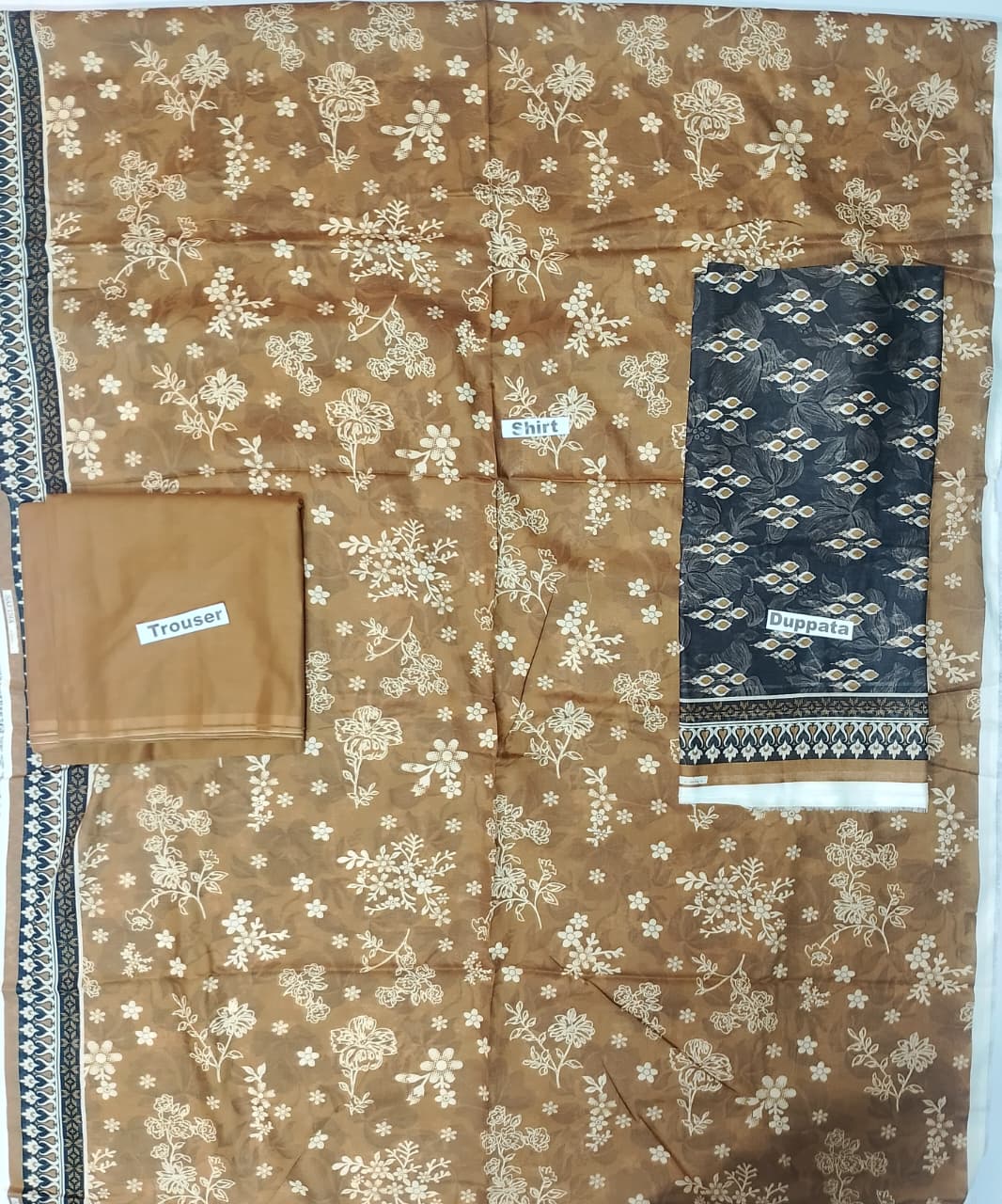 Bin Saeed Luxury Lawn 3Pc Suit Vol-1 D6