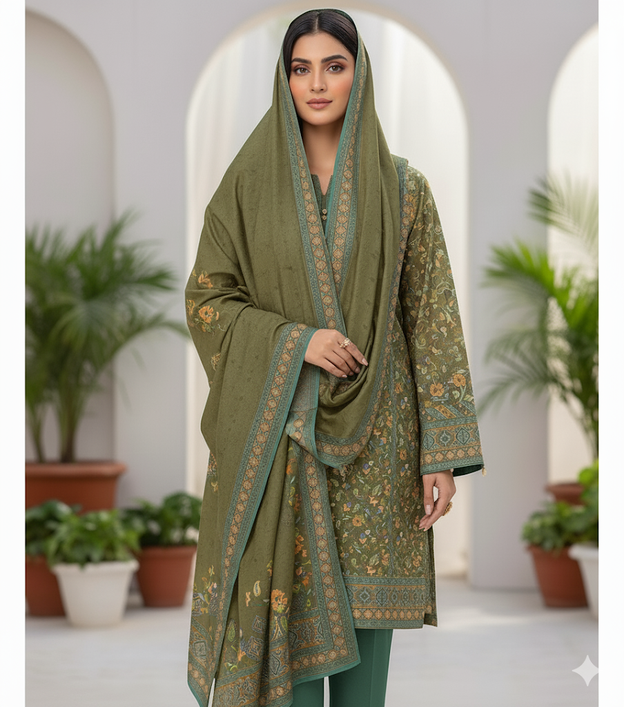 Meraj Luxury Shambrey 3pc D6