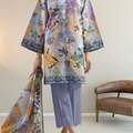 Saya's Printed Khaddar 3pc D6