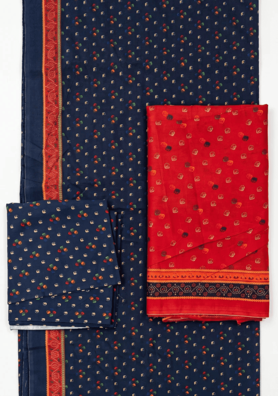 Bin Saeed Luxury Lawn 3Pc Suit Vol-3D10