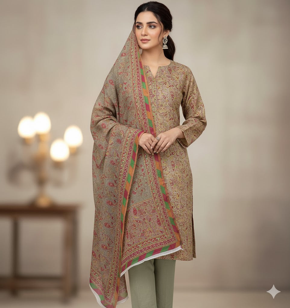 Meraj Luxury Shambrey 3pc D17
