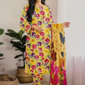 Bin Inam Banadora Linen Allover 3pc D7