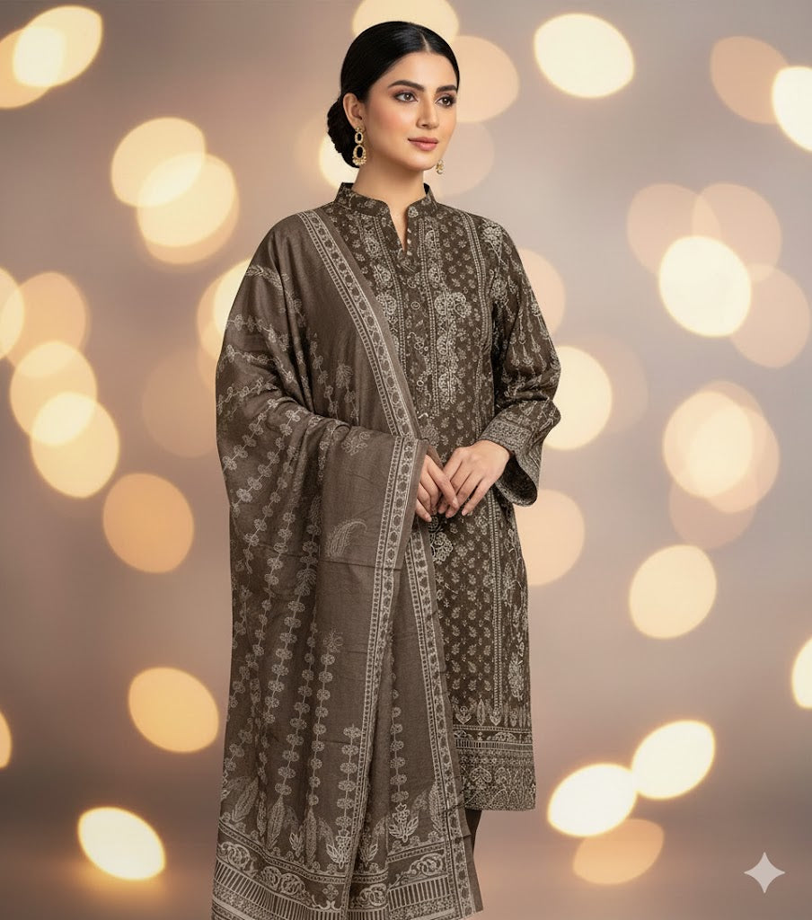 Meraj Luxury Shambrey 3pc D18