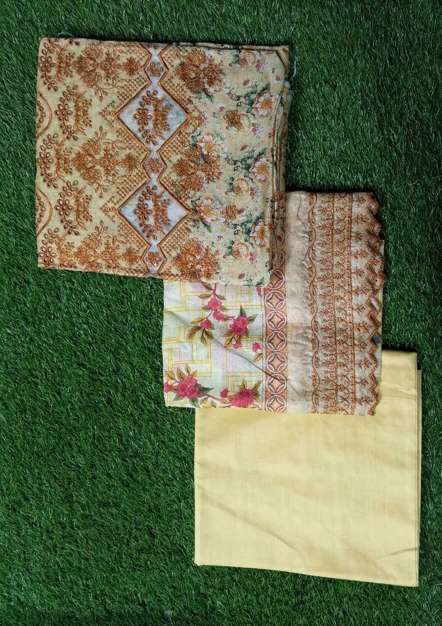 Salina Cutwork Premium Embroidered Lawn 3pc D8