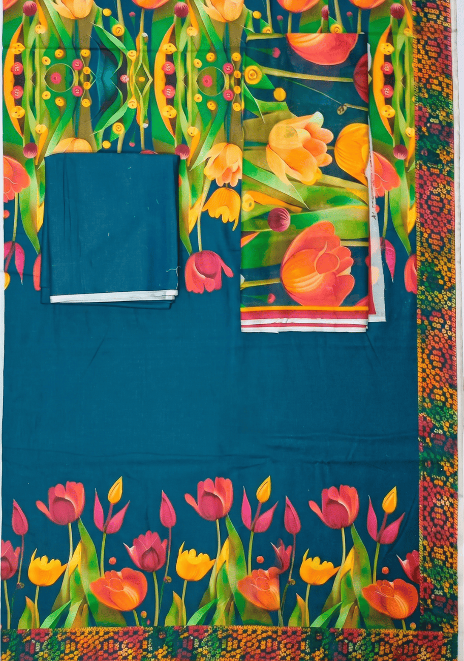 Sabeen Printed Cotton 3PC-V2-D4
