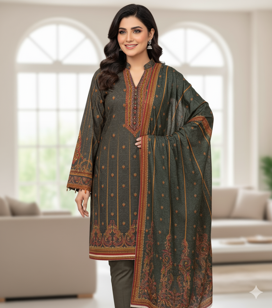 Meraj Luxury Shambrey 3pc D9