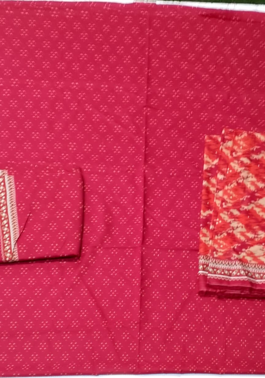 Bin Saeed Luxury Lawn 3Pc Suit Vol-2D24