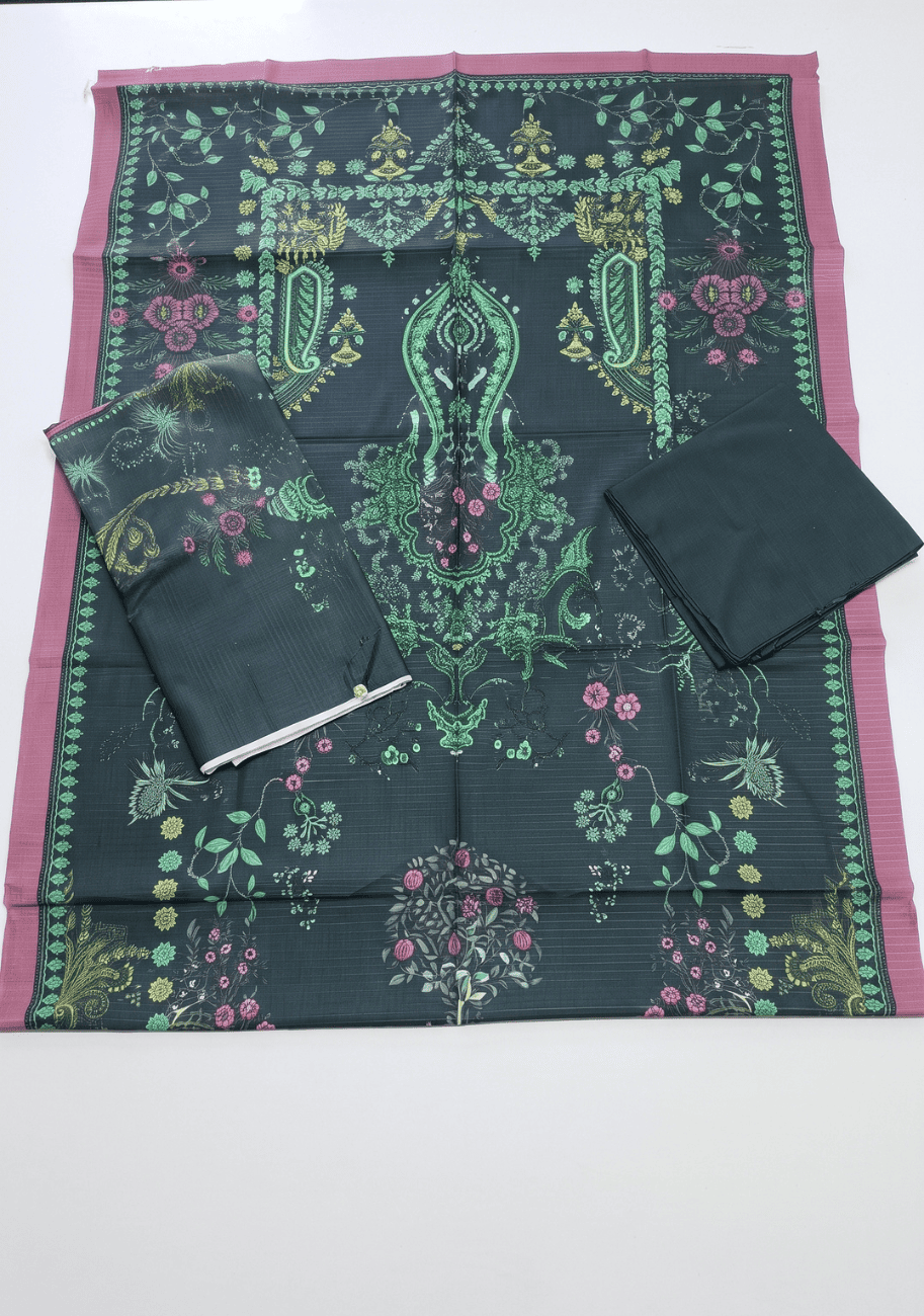 Zesh Premium Doriya Linen 3PC Luxury Collection V2-D4