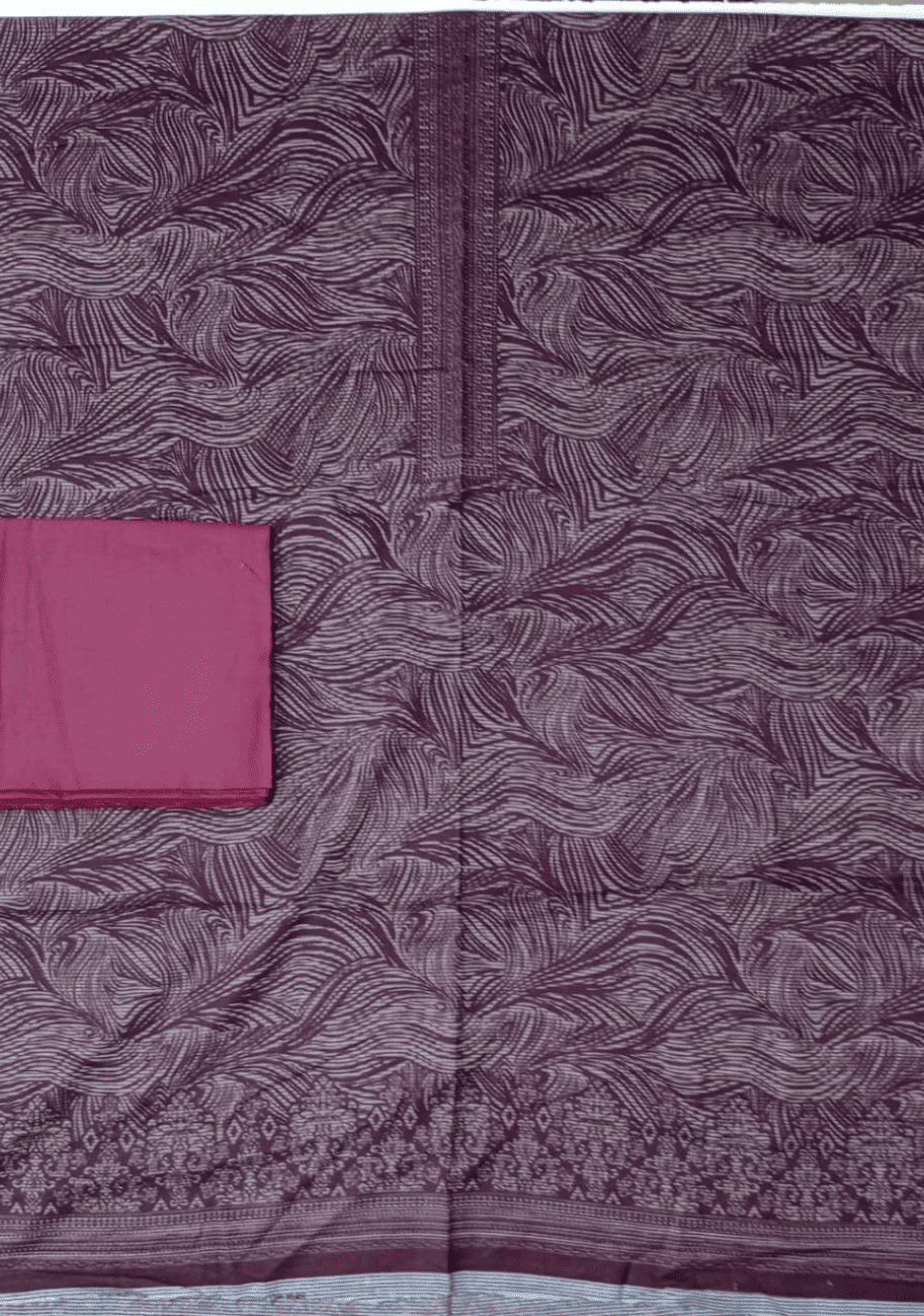 Five Star Printed Velvet Dhanak 2PC Suit V 10 D4