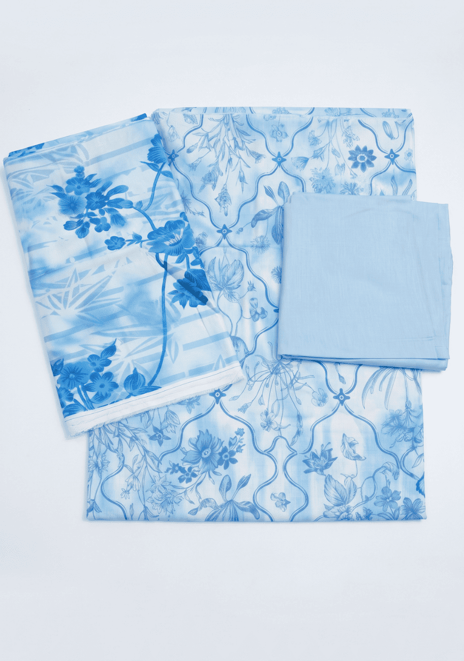 Zesh Premium Printed Linen 3PC Luxury Collection V1-D4