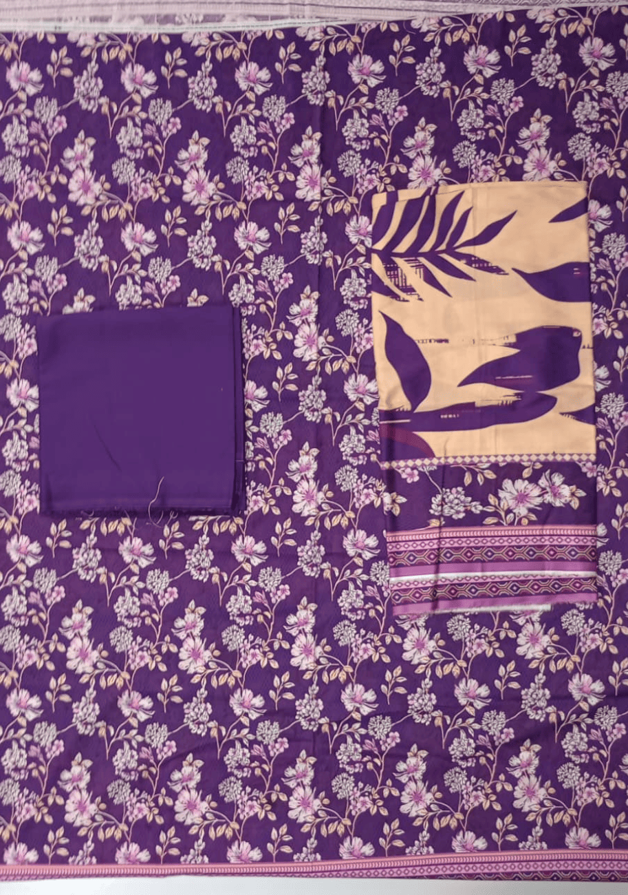 Riwayat Printed Dobby Linen 3pc V1 D4