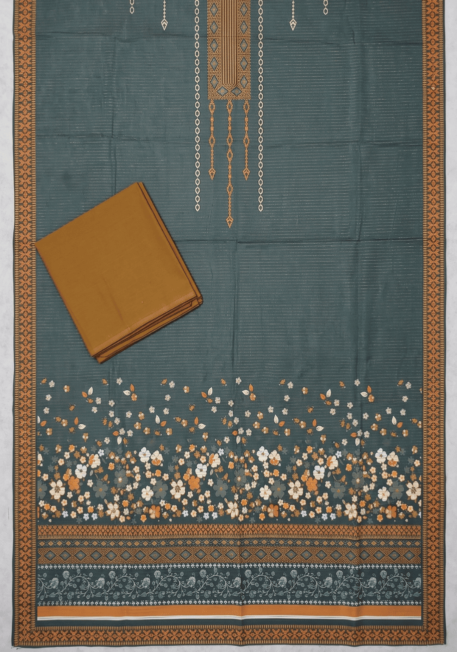Bin Inam Zari platinum Lawn 2pc V7-D4