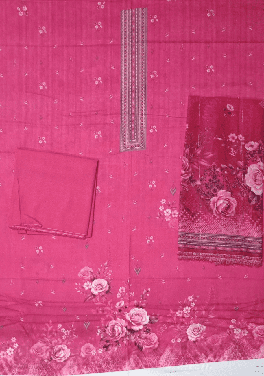 Five Star Luxury Karandi Printed 3PC Suit V5 D4