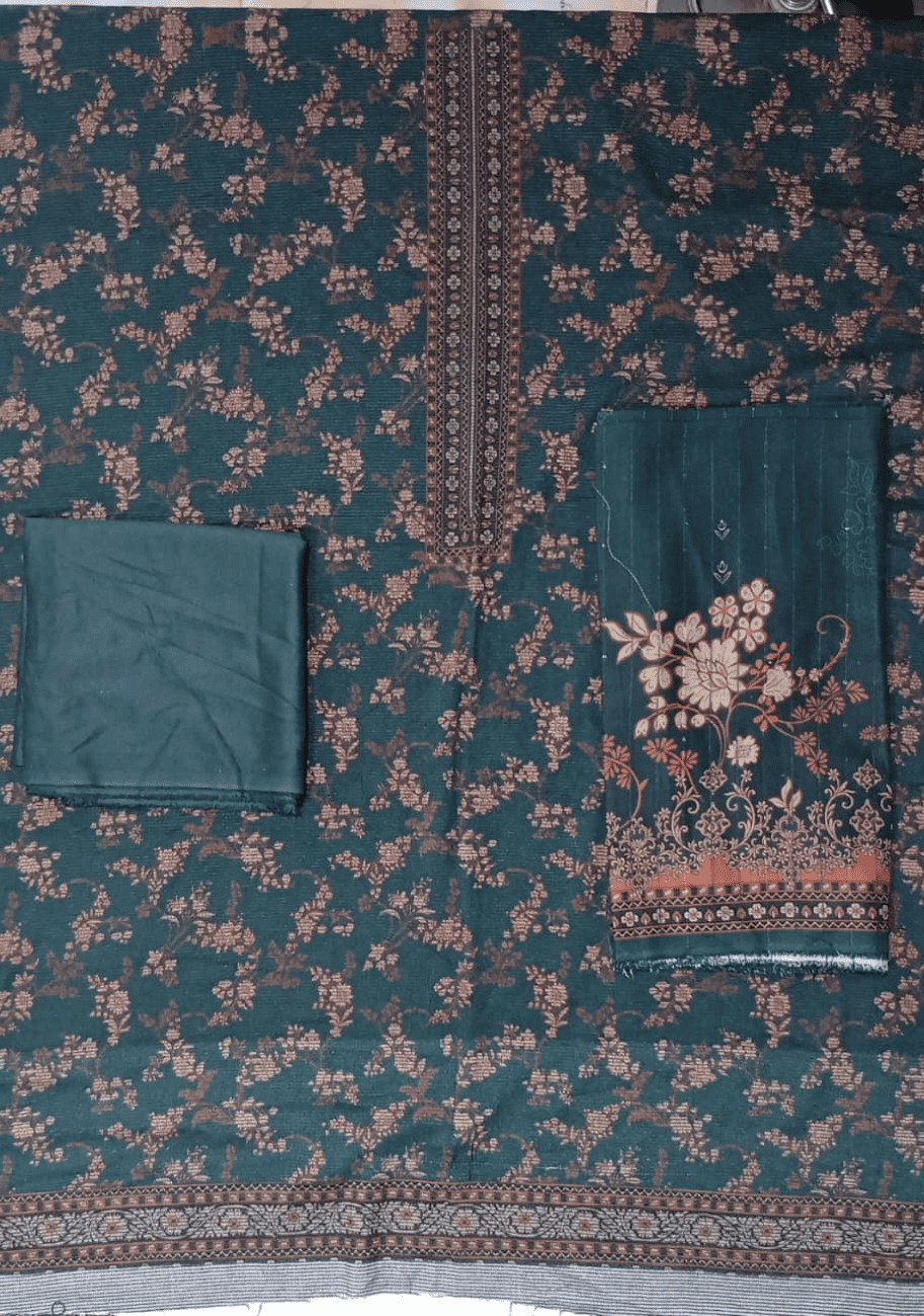 FIVE STAR Dhanak Velvet Stripe 3PC V4-D4