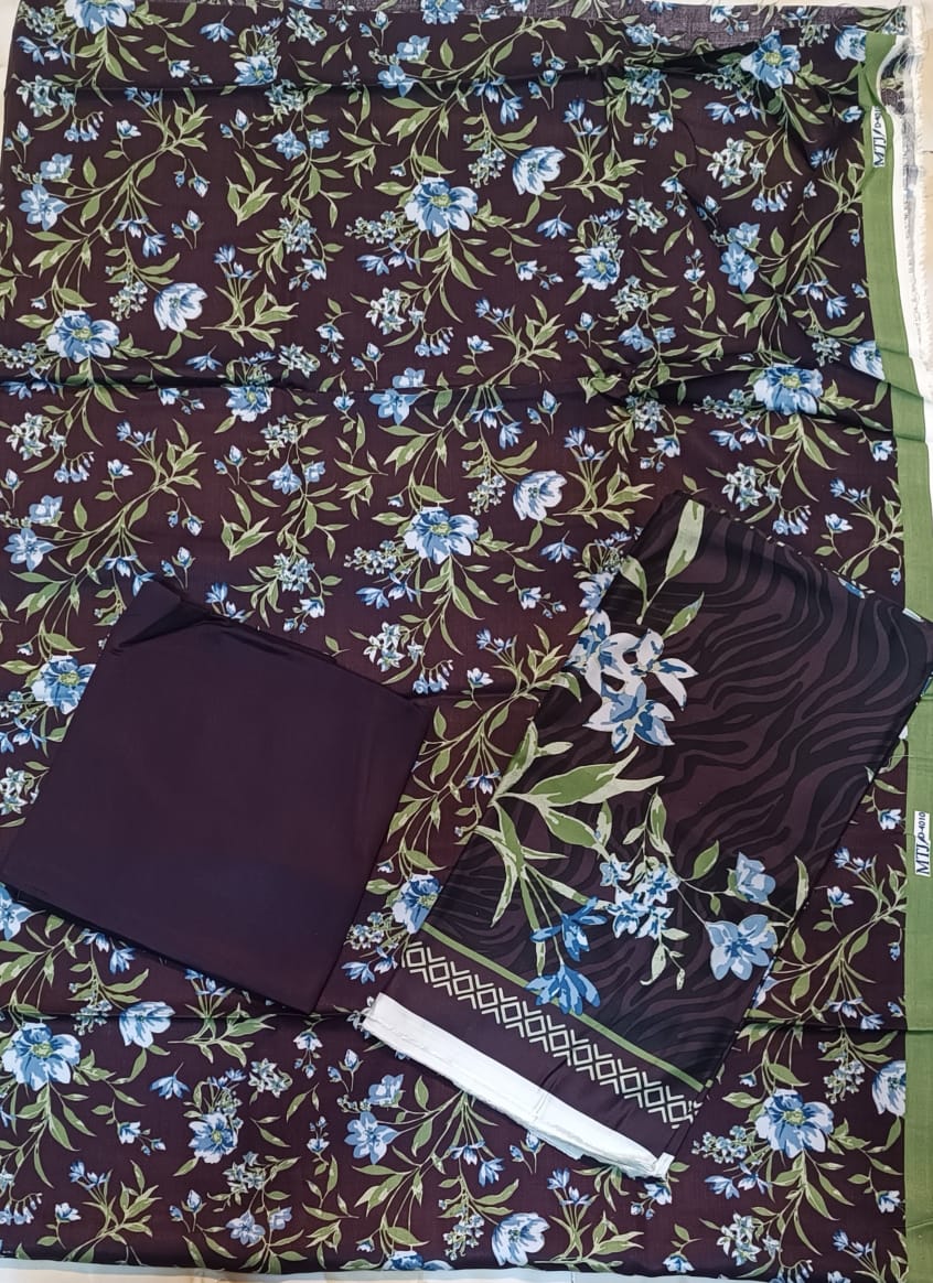 MTJ Luxury Slub Printed Viscos 3pc d3