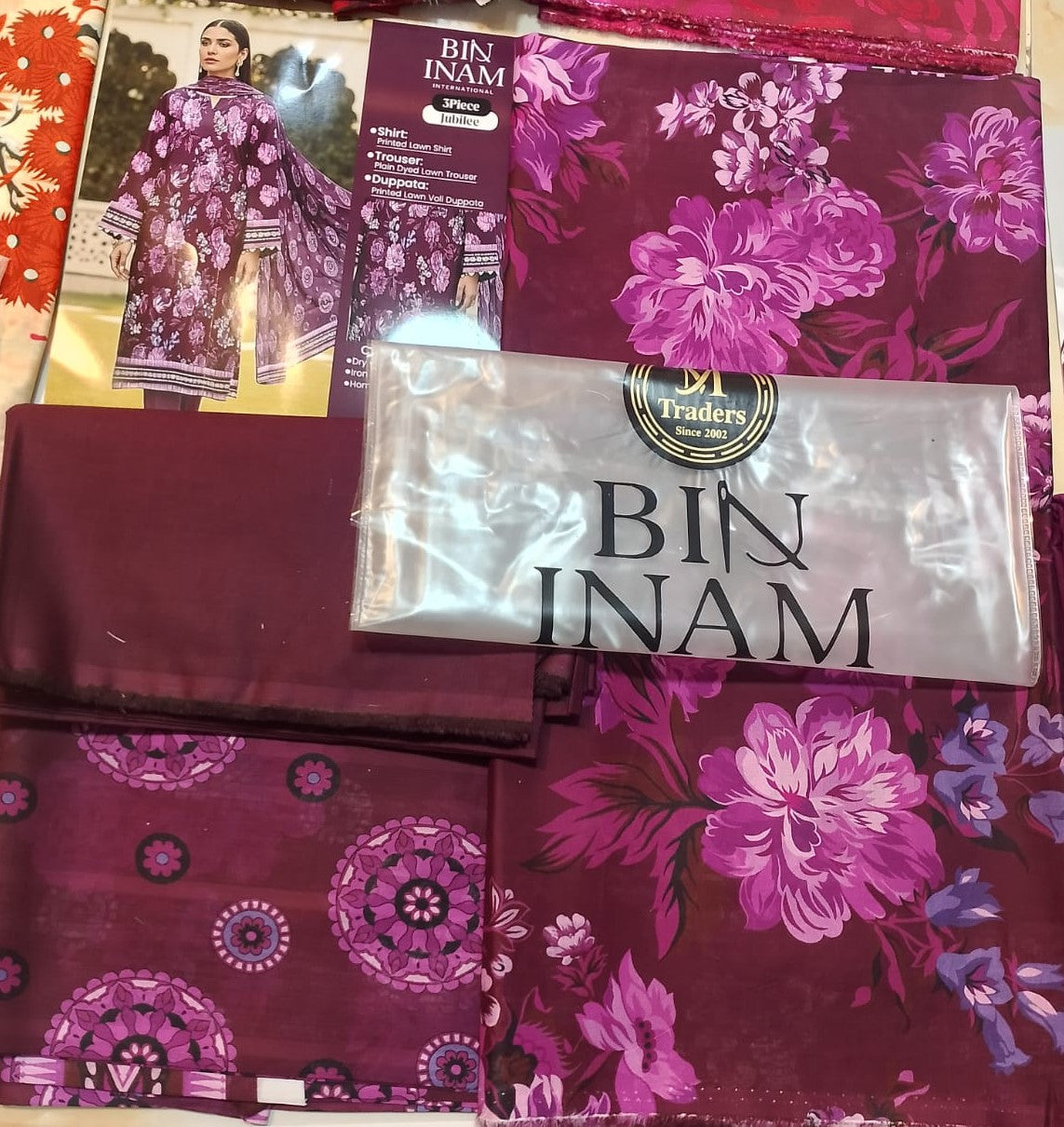 Bin Inam By Jubilee Luxury Printed Summer Lawn 3pc D10