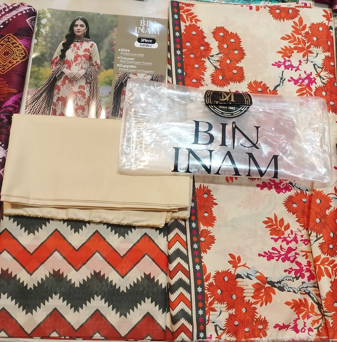 Bin Inam By Jubilee Luxury Printed Summer Lawn 3pc D16