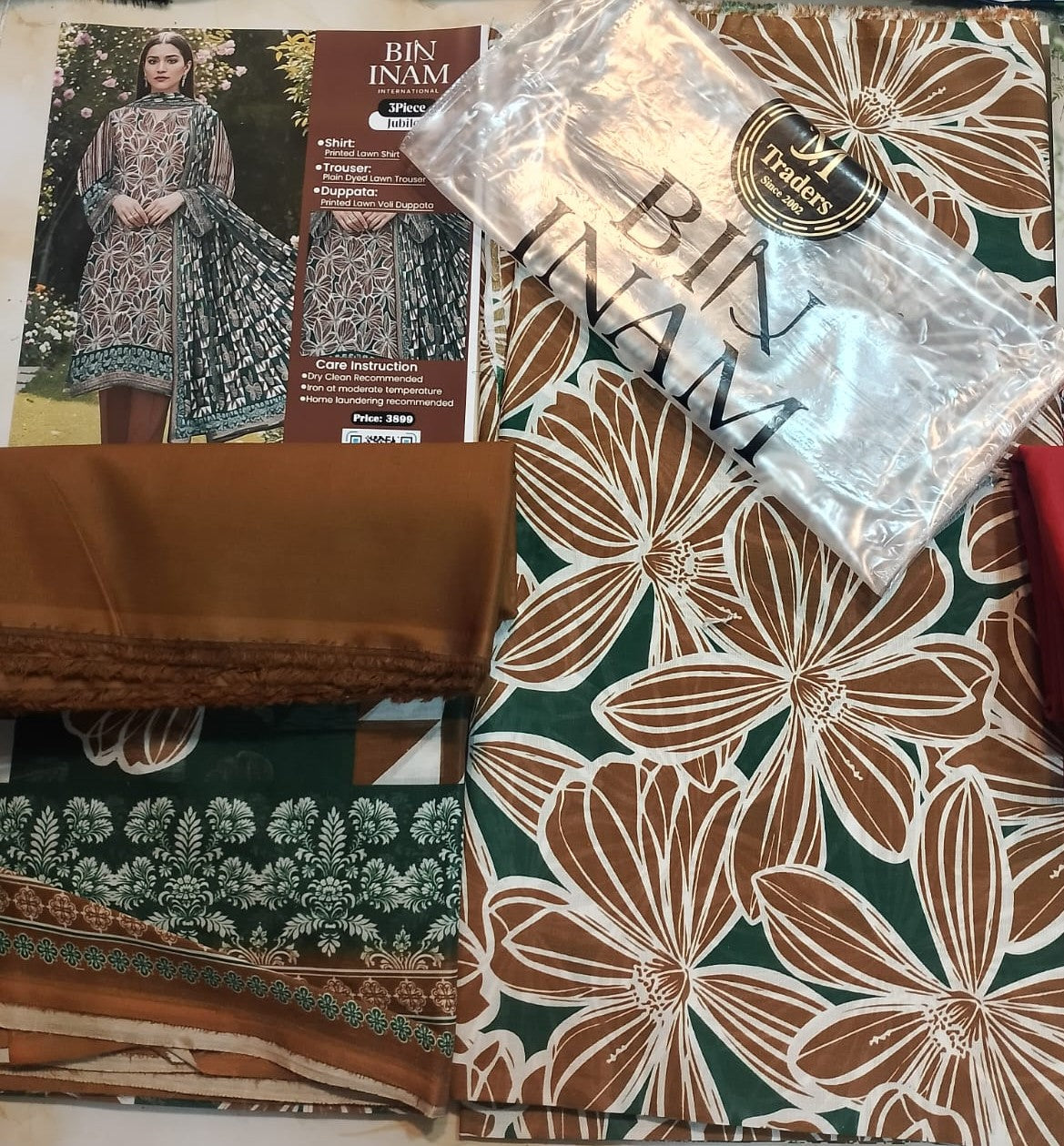 Bin Inam By Jubilee Luxury Printed Summer Lawn 3pc D1