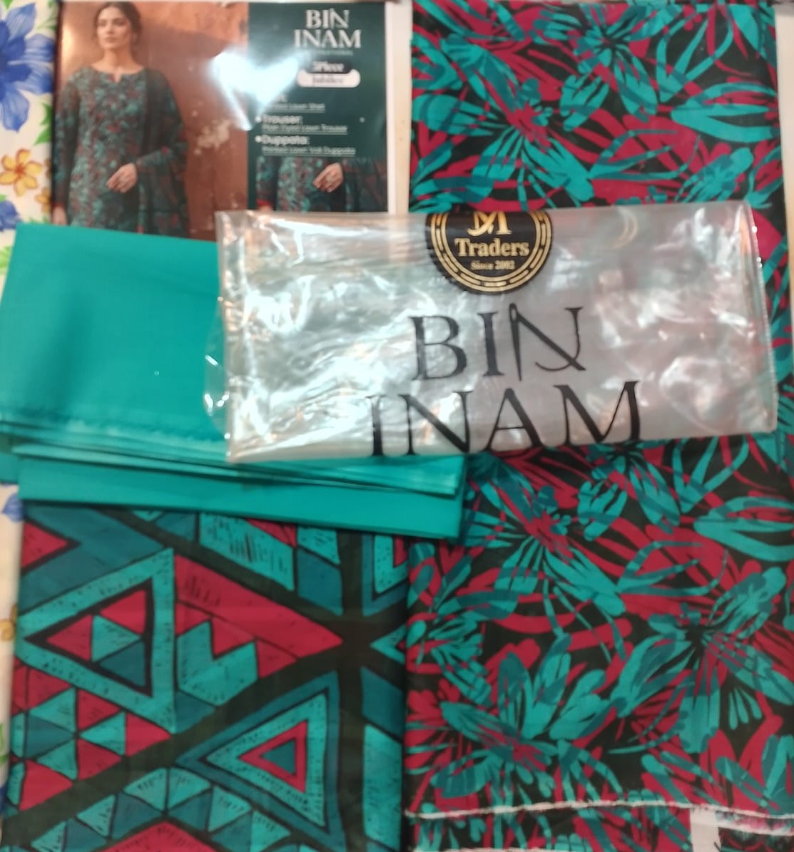 Bin Inam By Jubilee Luxury Printed Summer Lawn 3pc D4