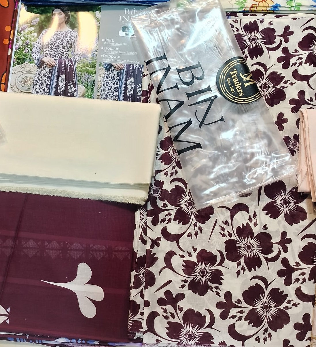 Bin Inam By Jubilee Luxury Printed Summer Lawn 3pc D3