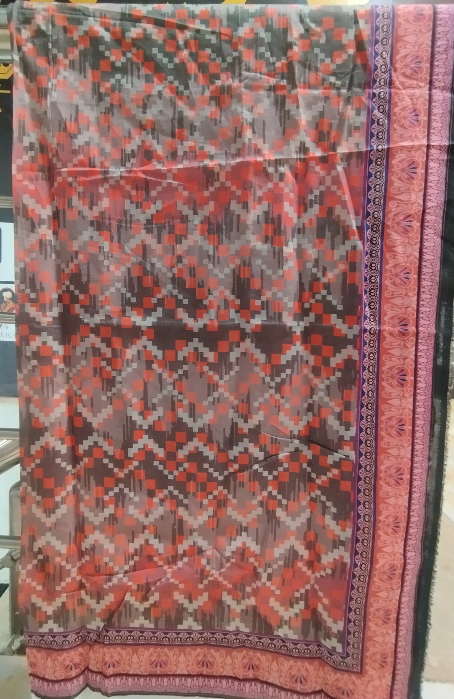 BONANZA SATRANGI PRINTED LAWN SINGLE DOPPATA D3