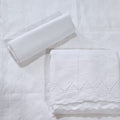 WHITE CHICKEN EMBROIDERED 3PC D6