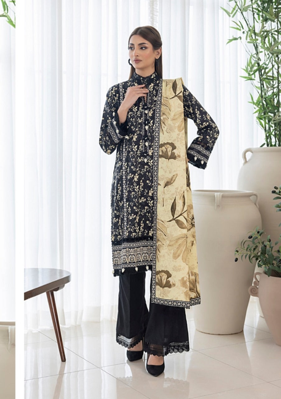 Salina Printed Linen 3pc vol.01 D13