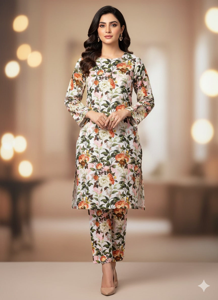 Sabeen Banadora Allover Linen 2pc d8