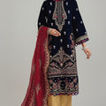 Bin Inam's Embroidered Velvet 2pc D5