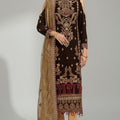 Bin Inam's Embroidered Velvet 2pc D8