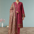 HZ Luxury Printed khaddar 3pc D8