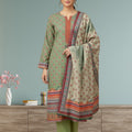 HZ Luxury Printed Khaddar 3pc D9
