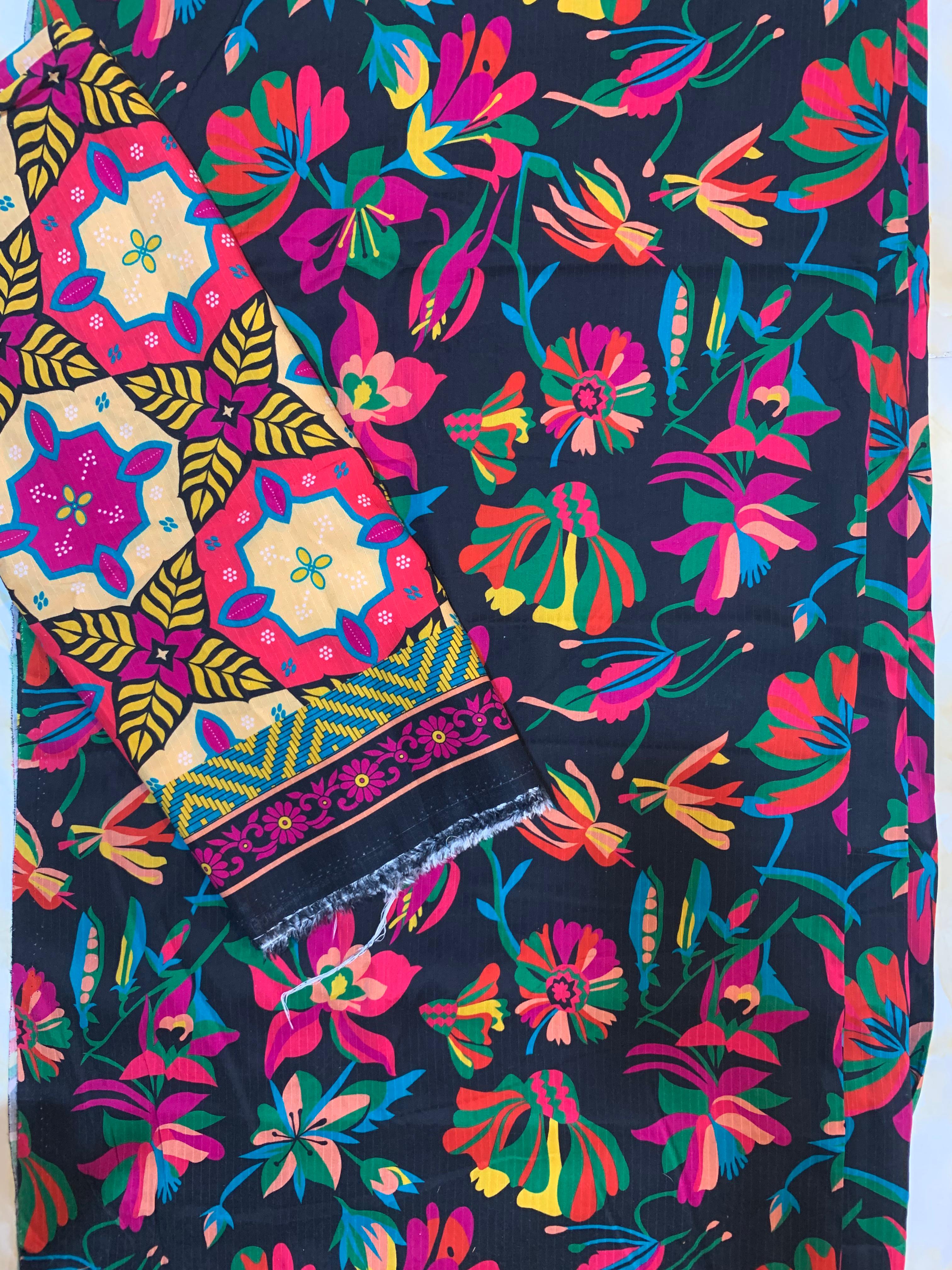 Bin Inam Printed Banadora Linen 3pc D14
