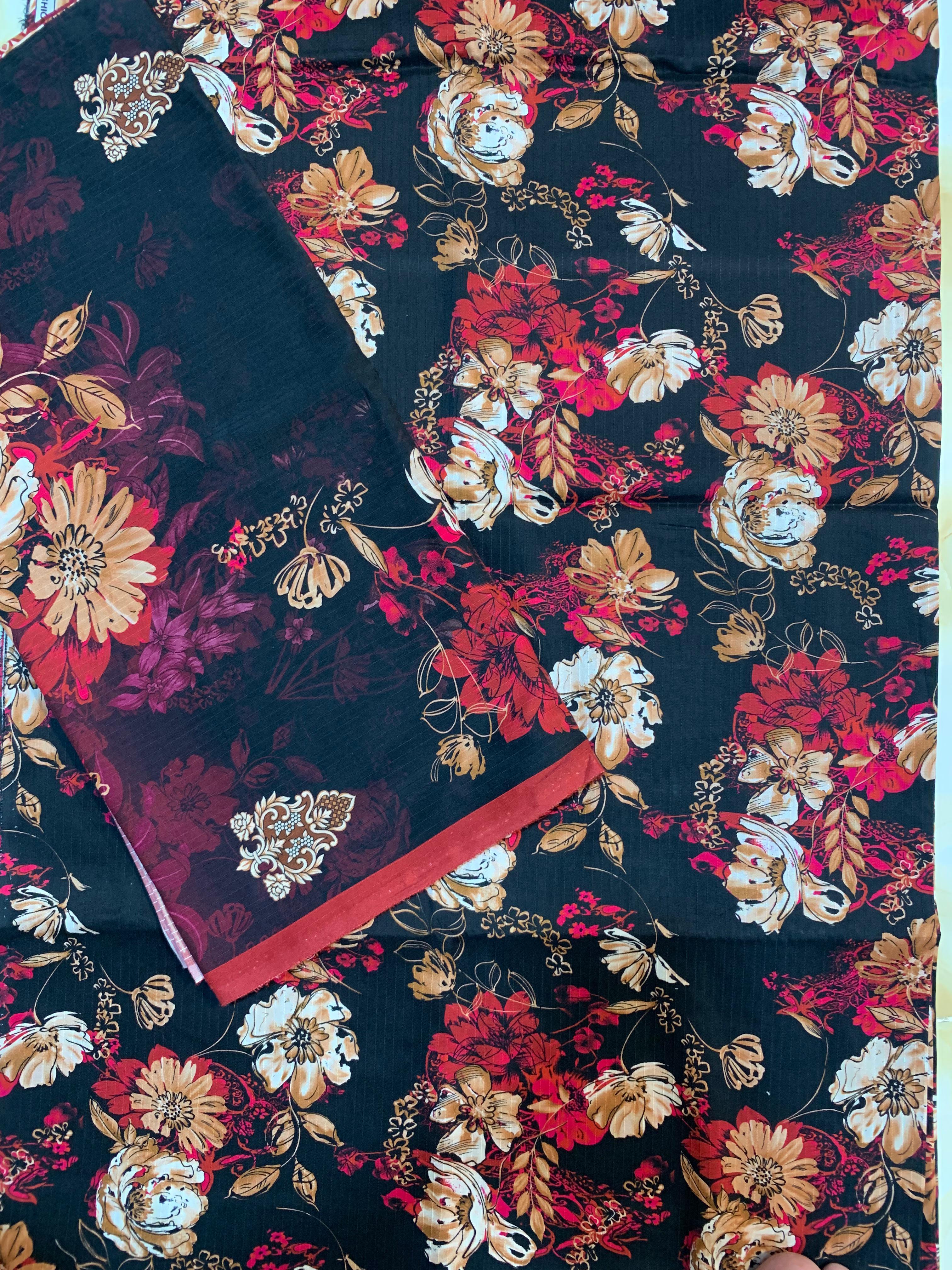 Bin Inam Printed Banadora Linen 3pc D11