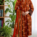 Bin Inam Printed BAnadora Linen 3pc D3