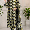 Bin Inam Printed Banadora Linen 3pc D7