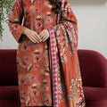 Bin Inam Printed Banadora Linen 3pc D19