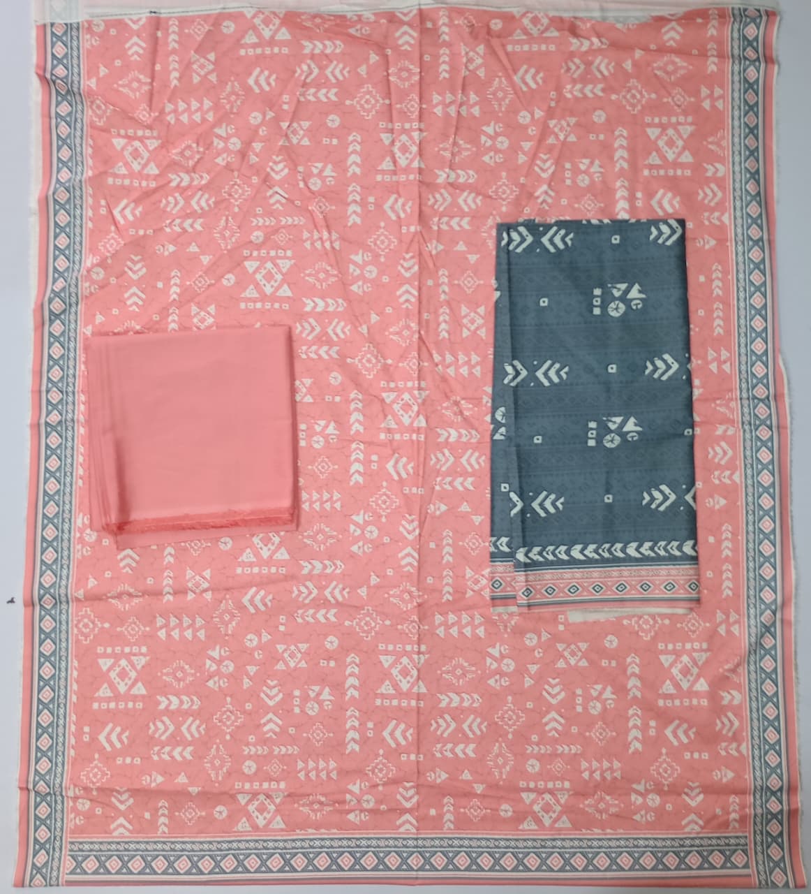 Bin Inam Printed Rice Karandi 3 Piece Vol.1 D1